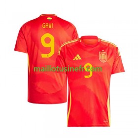Maillot de Foot Espagne Gavi 9 Domicile UEFA EURO 2024